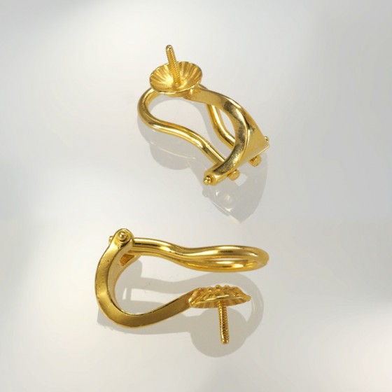 Ref. 255 Clips d'oreille avec calottes 5 mm