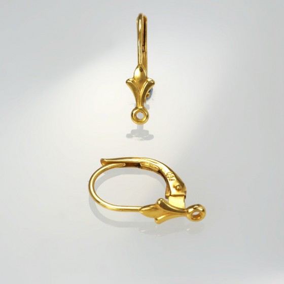 Ref. 270 Brisur mit Lilie, Oese quer