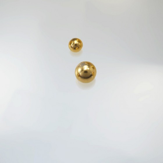 Ref. 403 Hohlkugeln 2-Loch glatt, leicht