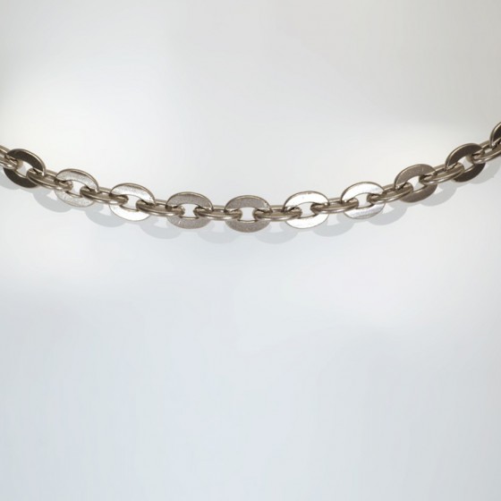 Ref. 650 Chaîne forçat plat en acier, 50 cm