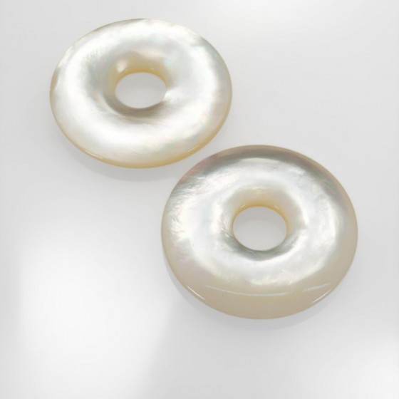 Ref. 828/1 Pi-Scheibe, Perlmutter weiss