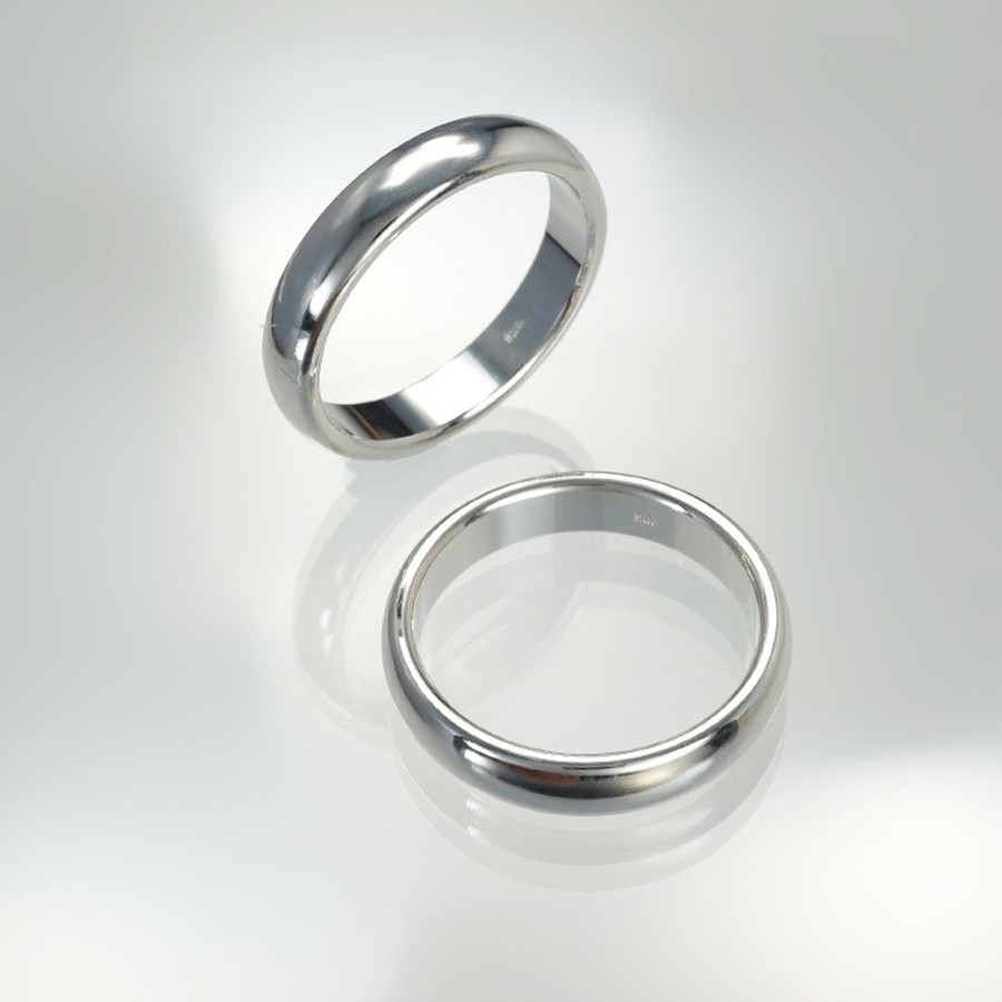Ref. 970 Freundschaftsring glatt, Silber, Breite 4 mm
