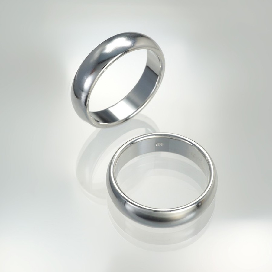 Ref. 971 Freundschaftsring glatt, Silber, Breite 5 mm