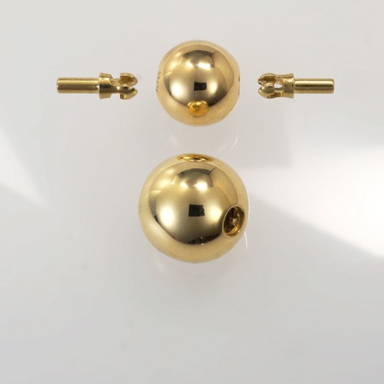 Ref. 177 Fermoir boule lisse, système baïonnette